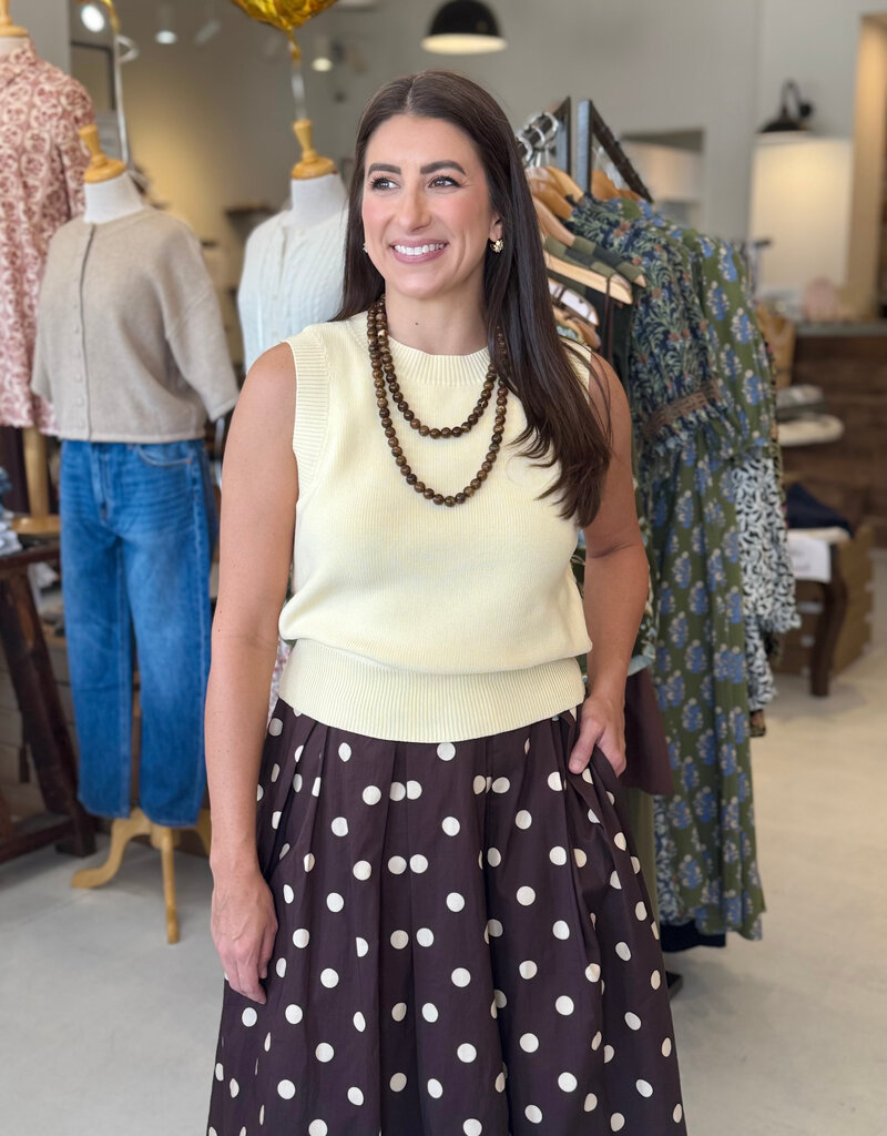 Gentle Fawn Skylar Sweater Top Parchment