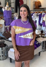 Purple Gameday Penant Sweater Vest