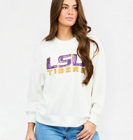 Sarah LSU Logo Sweatshirt