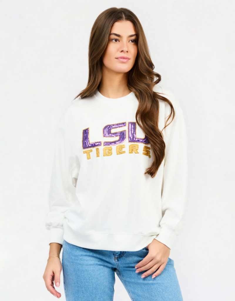 Sarah LSU Logo Sweatshirt