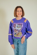 Queen of Sparkles Licensed LSU Mascot Image Sweatshirt