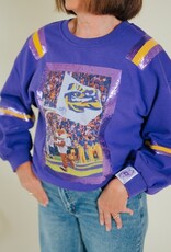 Queen of Sparkles Licensed LSU Mascot Image Sweatshirt