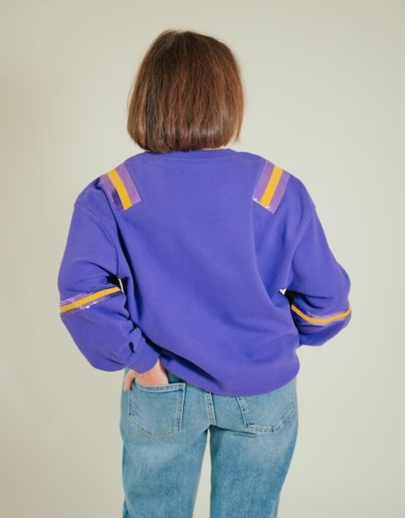 Queen of Sparkles Licensed LSU Mascot Image Sweatshirt