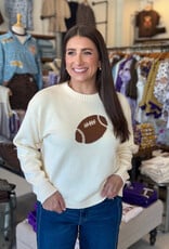 Football Graphic Knit Sweater