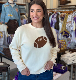 Football Graphic Knit Sweater