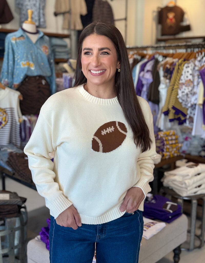 Football Graphic Knit Sweater