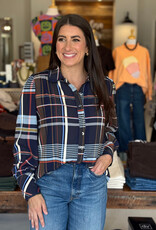 Harriet Plaid Button Down Blouse