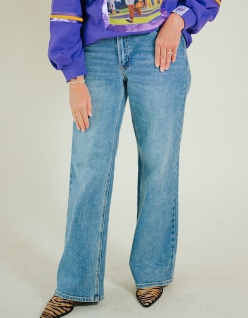 JBD Medium Denim HR Full Length Straight