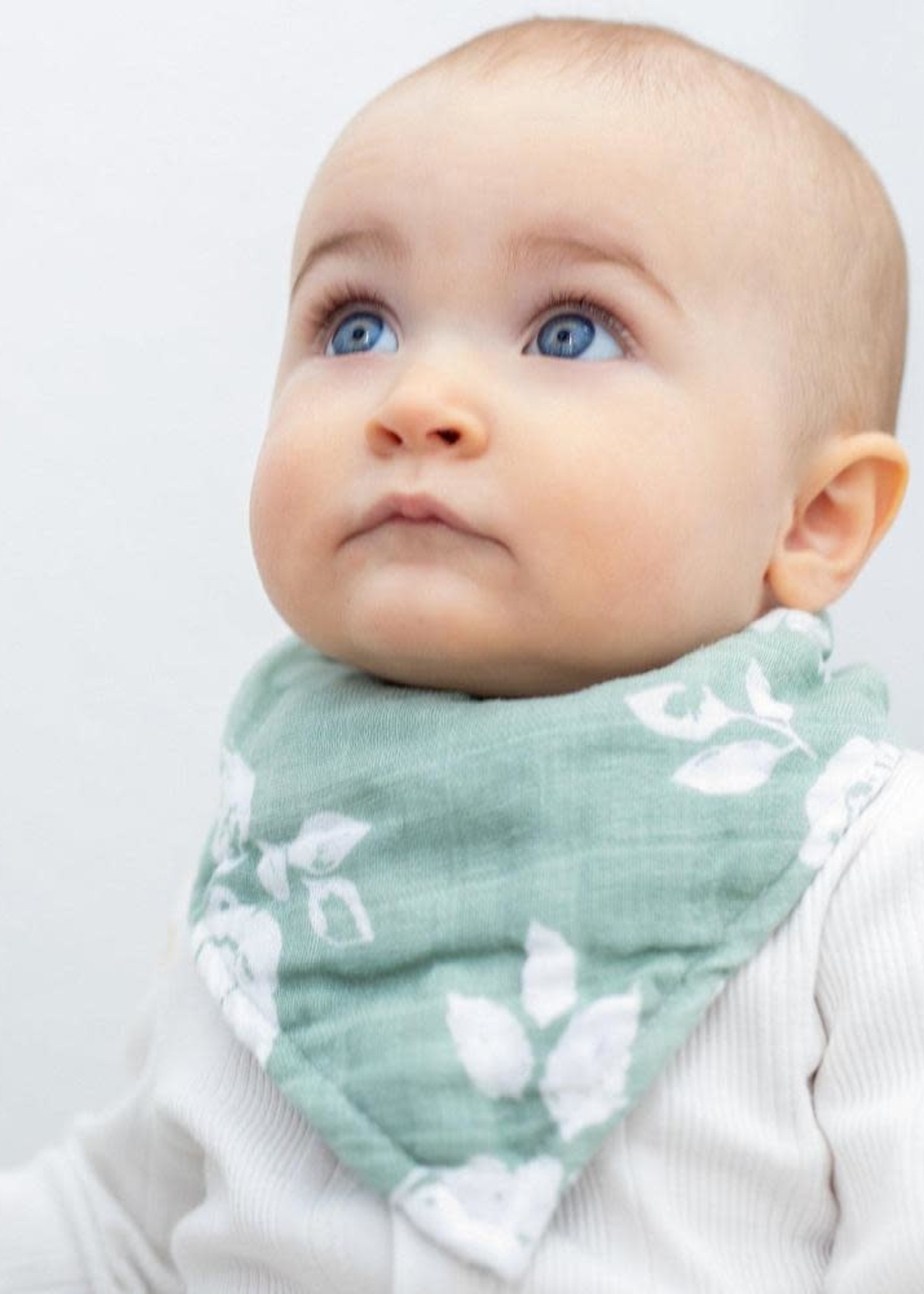 Vintage Floral Cotton Muslin Bandana Bib The Local Squirrel