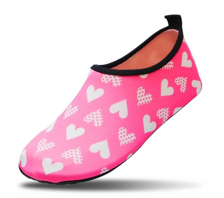 LAURA-JO SHOES HEARTS PINK/COEUR ROSE