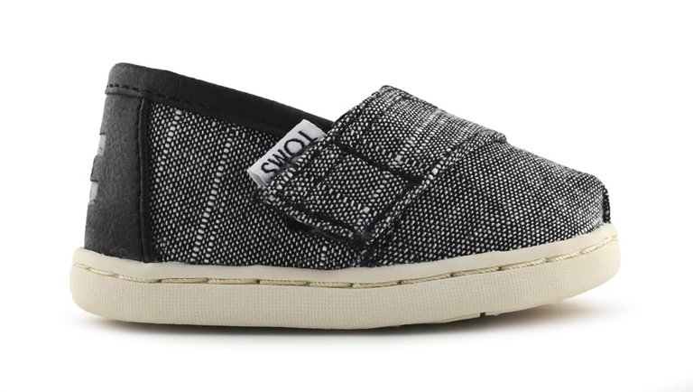 TOMS TOMS TINY CLASSIC BLK Texture Chambray