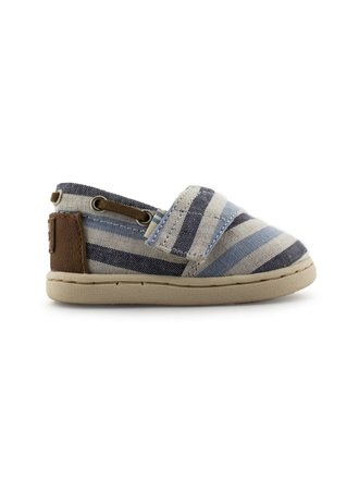TOMS T.BIMINI NAVY WOVEN STRIP.SYNTH.TRI