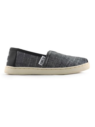 TOMS YTH CLASSIC BLK Texture Chambray