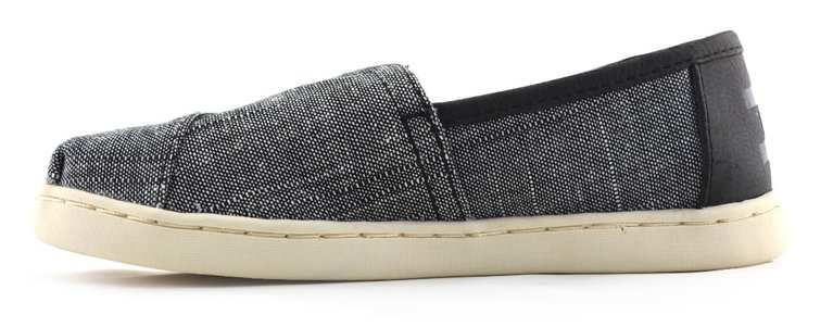 TOMS Youth Classic Black Texture Chambray