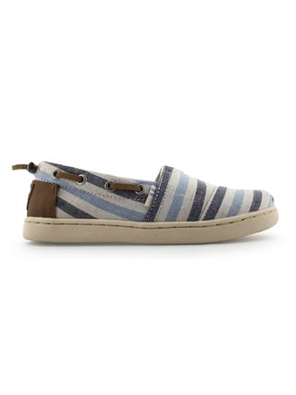 TOMS Y.BIMINI NAVY WOVEN STRIP.SYNTH.TRI