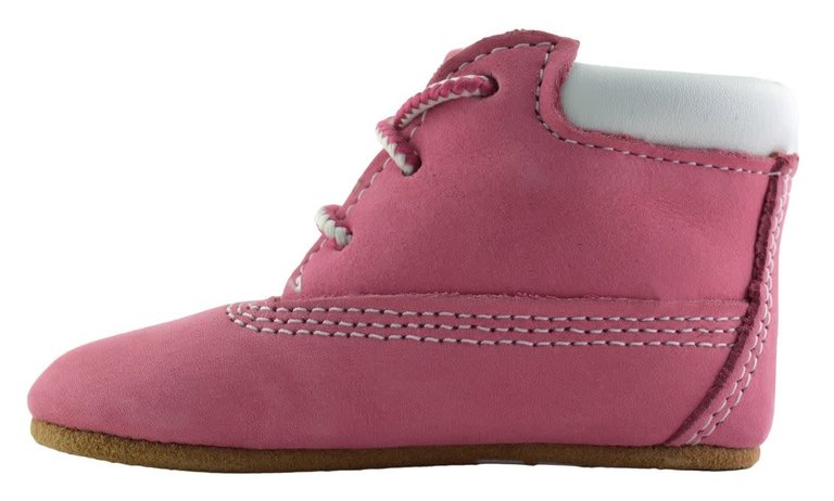 TIMBERLAND Infant Crib Bootie with Hat Set Pink