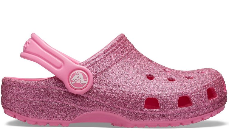 CROCS Classic Crocs Clog for Kids/Junior - Pink Glitter