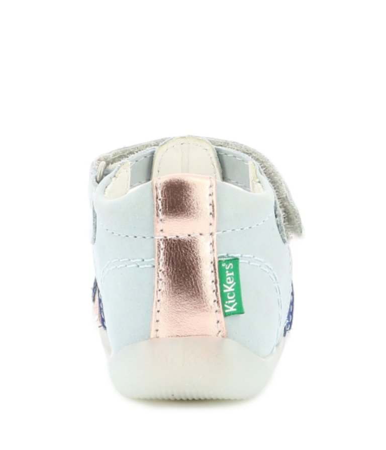 KICKERS KICKERS BIGFLO-2 GRIS ROSE MARINE