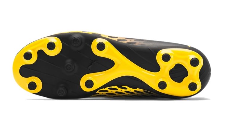 PUMA Spirit 3 Firm Ground Junior Soccer Noir / Jaune