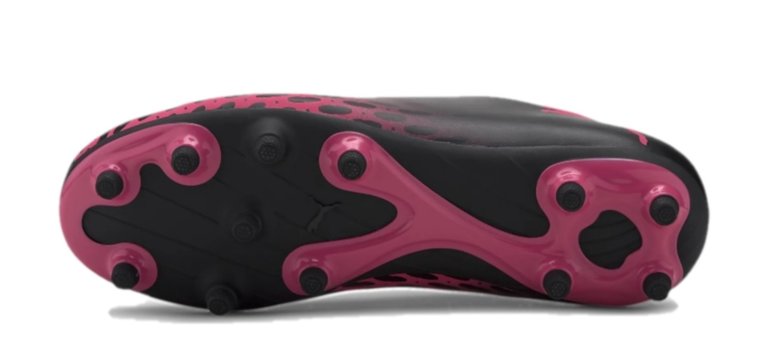 PUMA Spirit 3 Firm Ground Junior Soccer Cleats Black / Purple