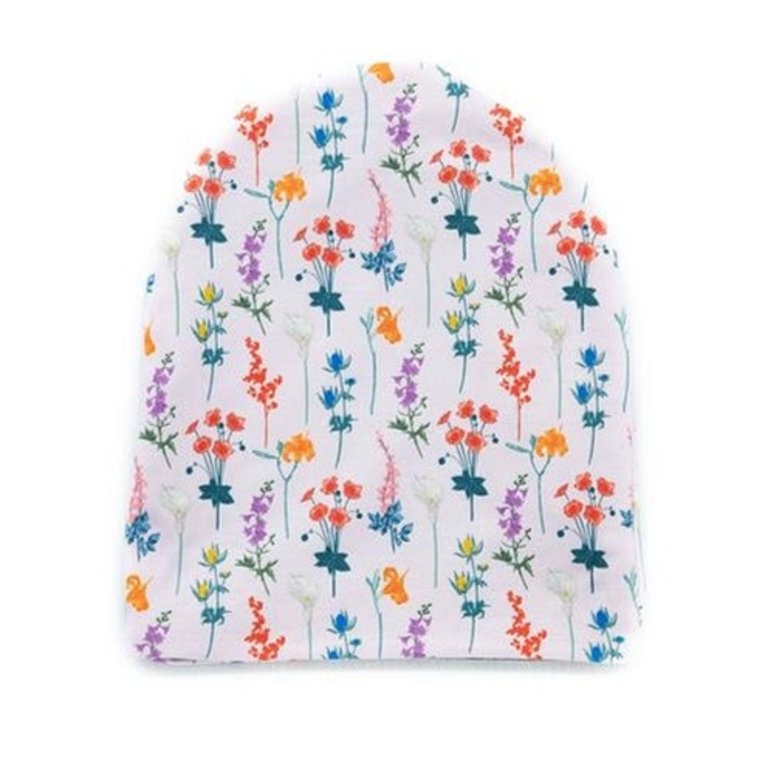 HEADSTER KIDS HEADSTER BEANIE PINK FLOWERS