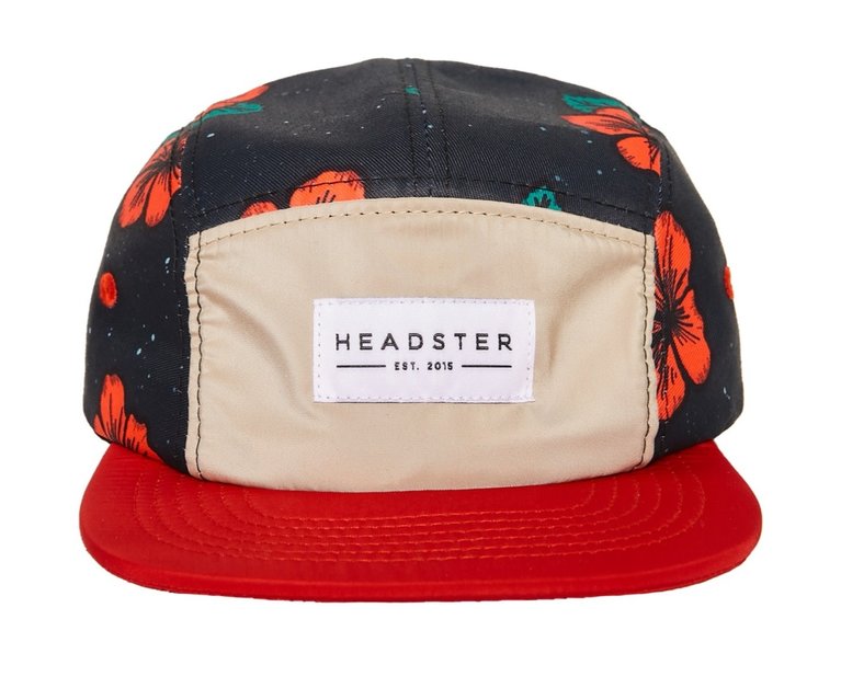 HEADSTER KIDS Runner Five Panel Red Biscus
