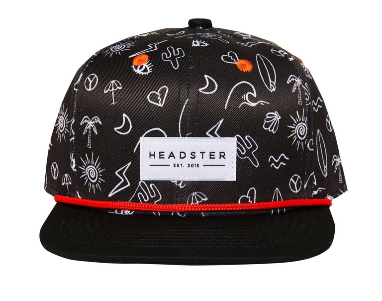 HEADSTER KIDS Casquette Snapback Surf's up Noir