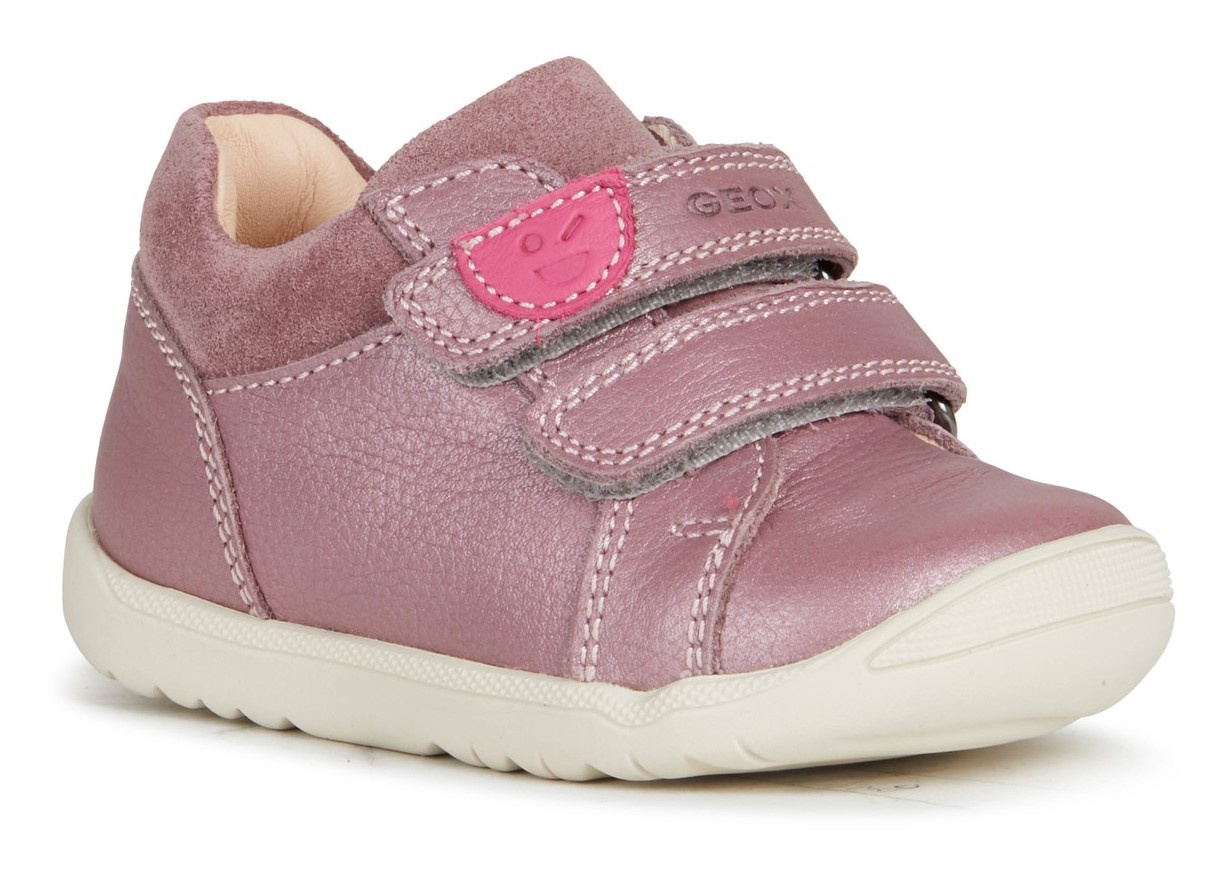 GEOX Geox Casual Baby Girl Shoes - Macchia - Dark Rose Pink - Laura-Jo Shoes