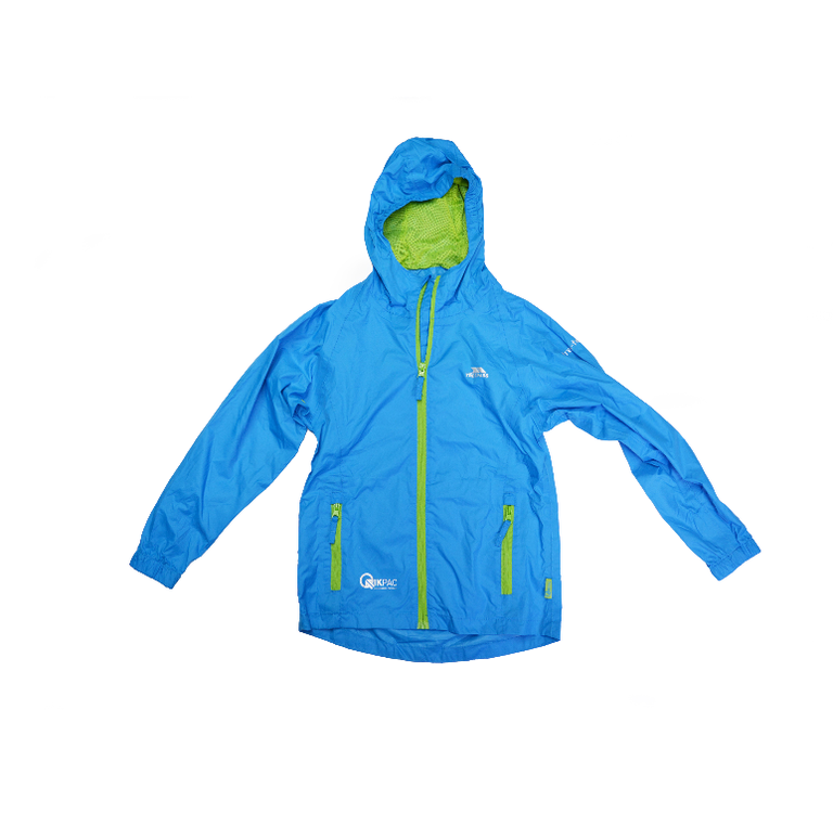 TRESPASS TRESPASS KIDS PACKAWAY JACKET COBALT