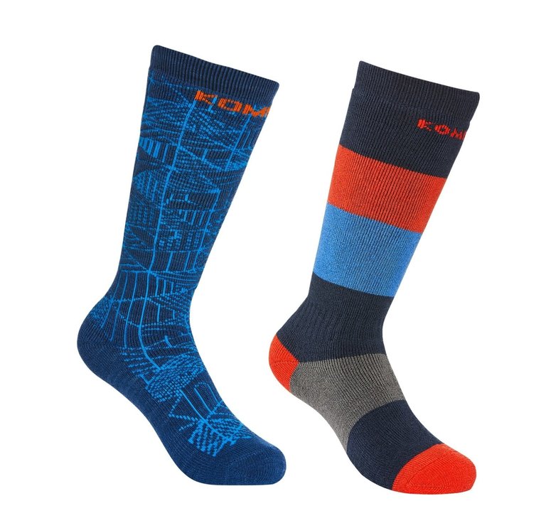 KOMBI Rumble Heavy Socks Twin Pack - Children Dark Navy