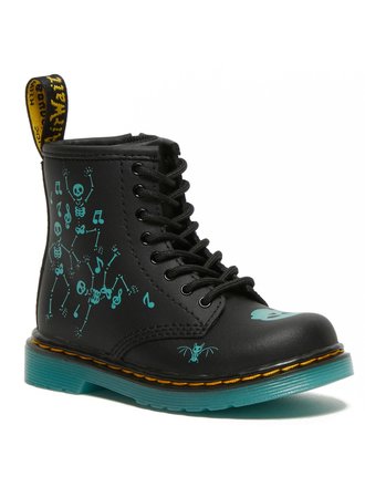 DR. MARTENS 1460 T SKELLY PRINT HYDRO BLACK