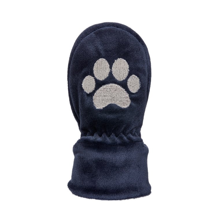 KOMBI Fuzzy Paw Mittens - Infants Dark Navy
