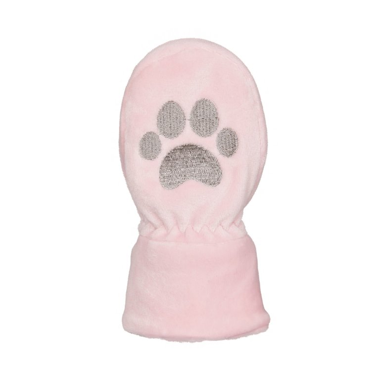 KOMBI Mitaines pattes Fuzzy - Bébés Rose Shadow