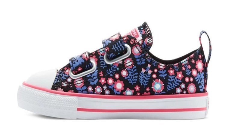 CONVERSE  INF CTAS 2V OX BLACK/BOLD PINK