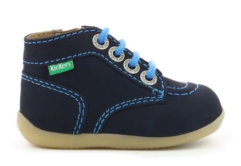 KICKERS KICKERS BONZIP-2 MARINE BLEU