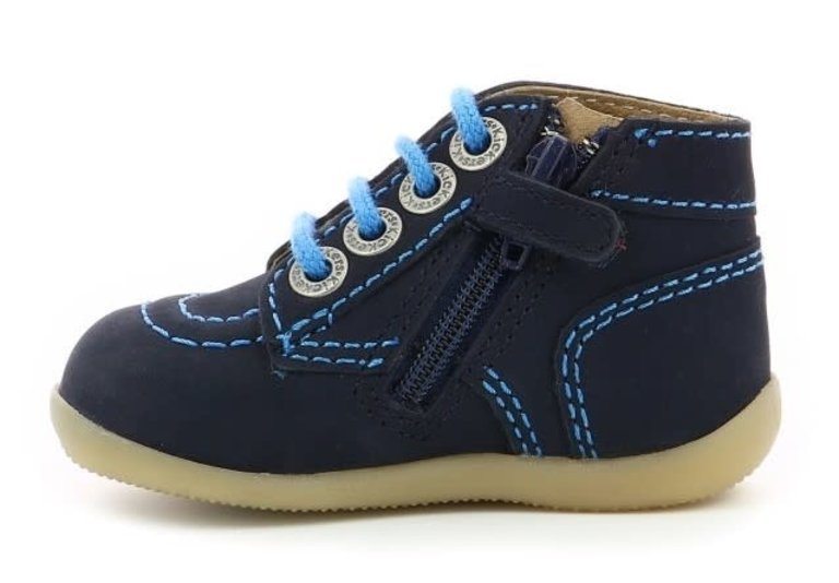 KICKERS KICKERS BONZIP-2 MARINE BLEU