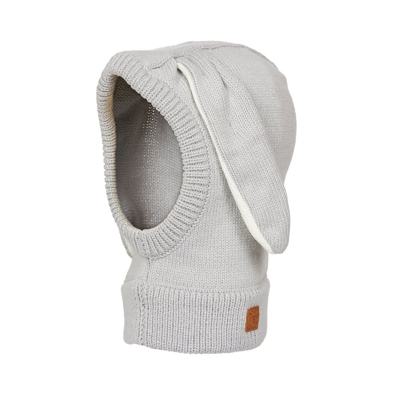 KOMBI Balaclava en tricot Dodo - Bébés Gris Pâle