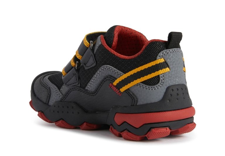 GEOX J BULLER BLACK/YELLOW