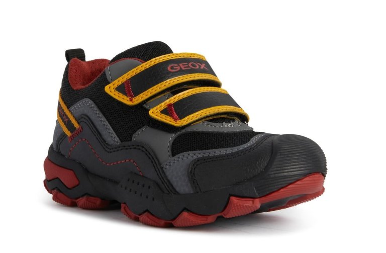 GEOX J BULLER BLACK/YELLOW