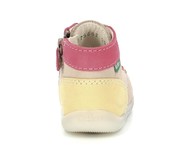 KICKERS BONZIP-2 BEIGE / ROSE / JAUNE