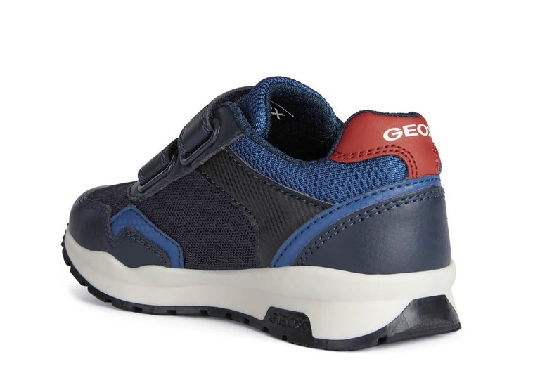 GEOX J PAVEL B MARINE/ROUGE