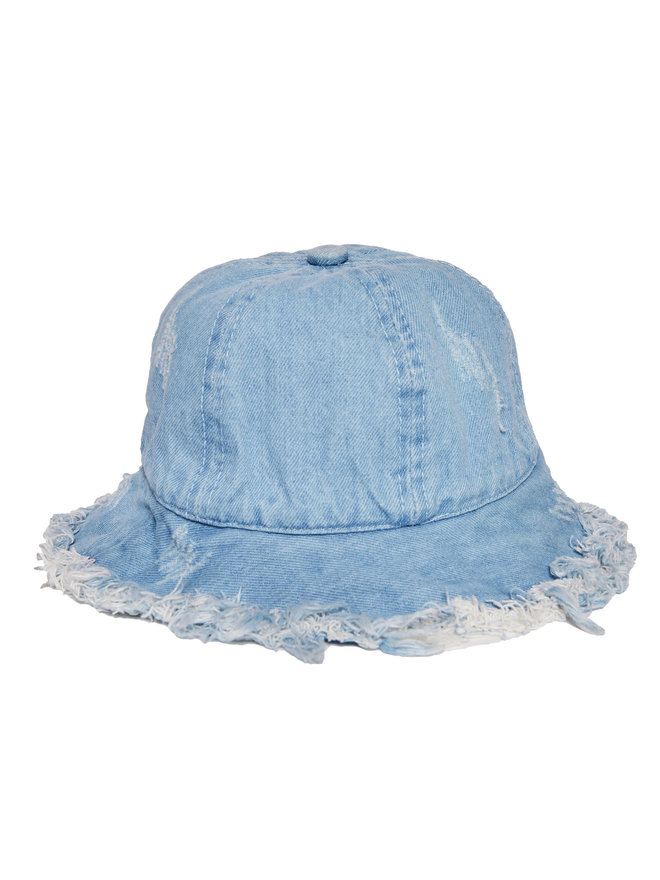 RAW EDGE CLOCHE HAT DENIM RAW EDGE CLOCHE HAT DENIM