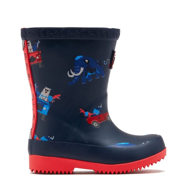 JOULES JOULES BABY WELLY PRINT NAVY BEASTS