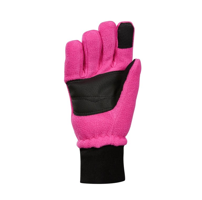 KOMBI Windguardian Fleece Gloves - Junior  Fuchsia Fedora