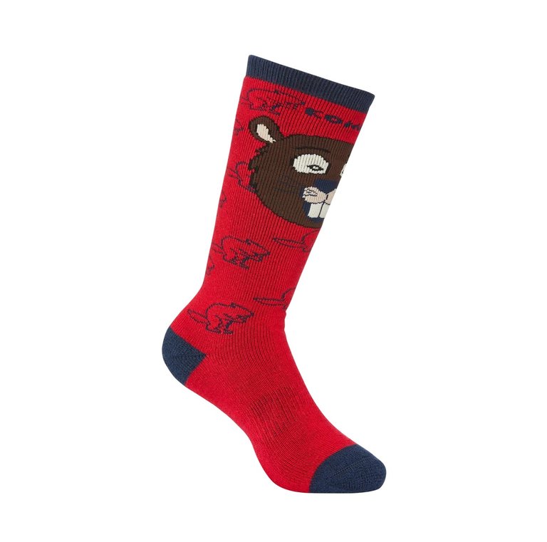 KOMBI Animal Family Heavy Socks - Children Justin the Beaver