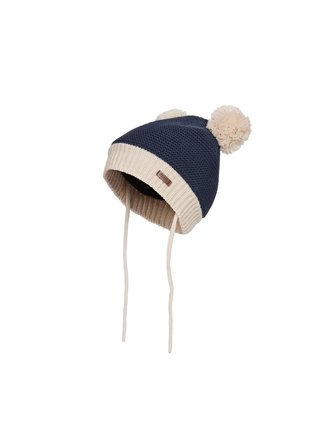 KOMBI Minnie Double Pom Pom Knit Toque - Infants Dark Navy KOMBI Minnie Double Pom Pom Knit Toque - Infants Dark Navy