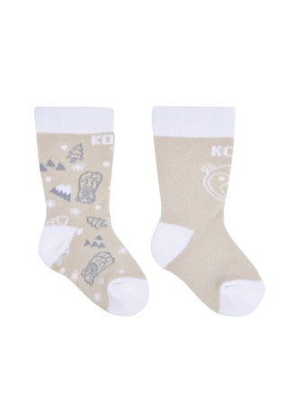 KOMBI Adorable Socks Twin Pack - Infants Bear Mountain KOMBI Adorable Socks Twin Pack - Infants Bear Mountain