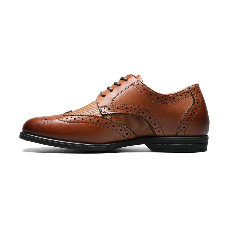 FLORSHEIM REVEAL WINGTIP JR COGNAC