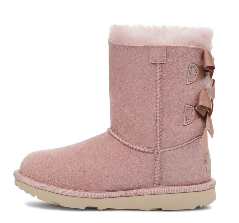 UGG Enfants - Bailey Bow II Botte Rose Gris