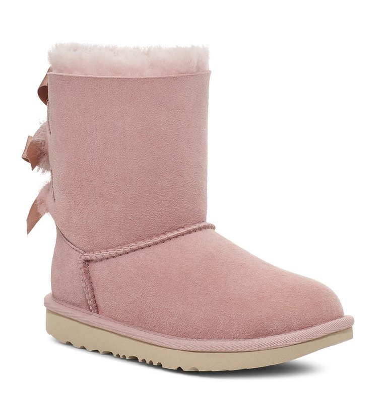UGG Enfants - Bailey Bow II Botte Rose Gris